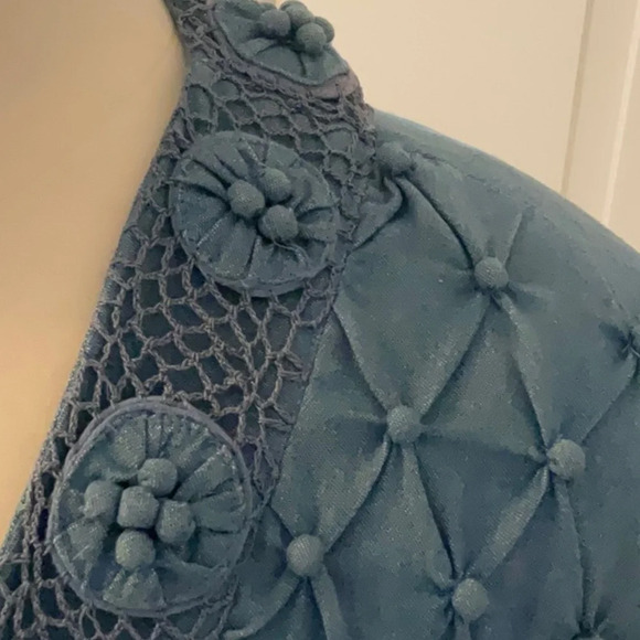 🦋 So Adorable NWOT Drapers and Damon‘s open front jacket w/3D accents 🦋 - Picture 7 of 11